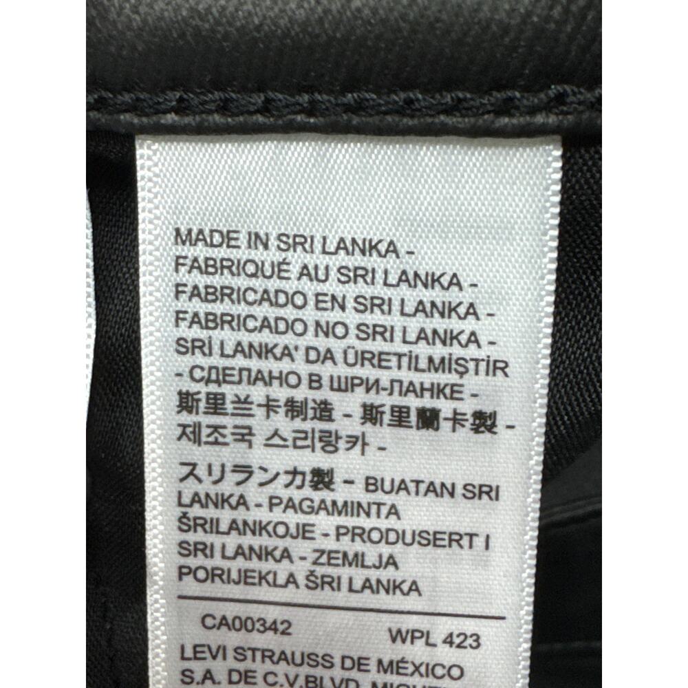 Levis 725 Women's High Rise Bootcut Black Coated Stretch Jeans - 34 (37x31.5) - Picture 7 of 7